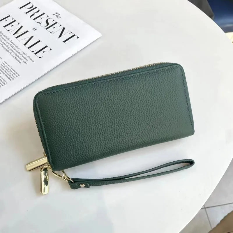 Double-Zip Wristlet Wallet