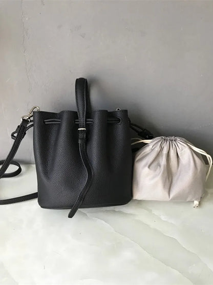 Mini Drawstring Bucket Bag