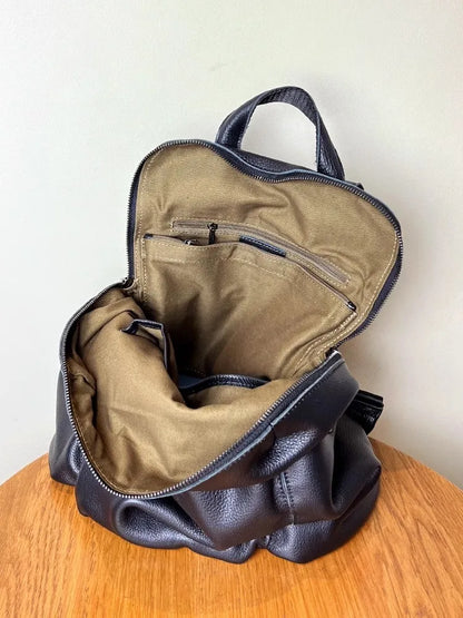 Flap-Pocket Zip Backpack