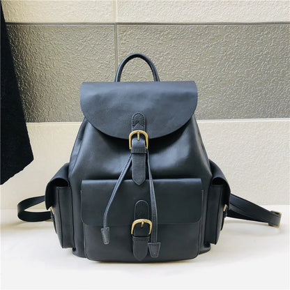 Buckle-Flap Pocket Backpack