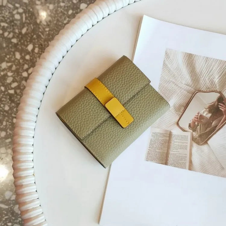 Contrast-Tab Card Wallet