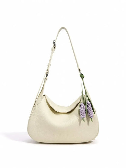 Curved Flap Shoulder Bag