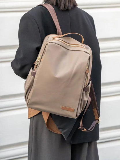 Zip-Top Side-Pocket Backpack
