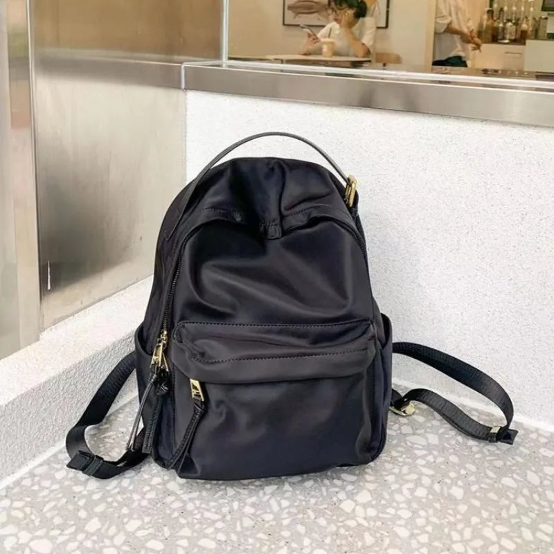 Gathered Front-Pocket Backpack