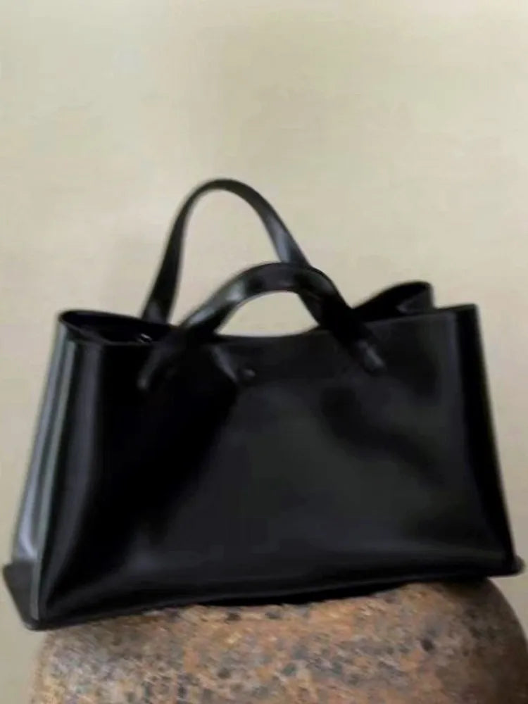 Wide Double-Handle Tote