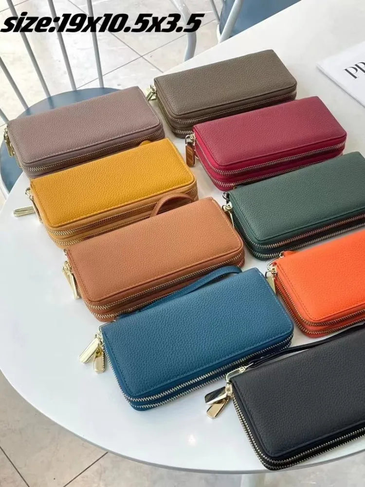 Double-Zip Wristlet Wallet