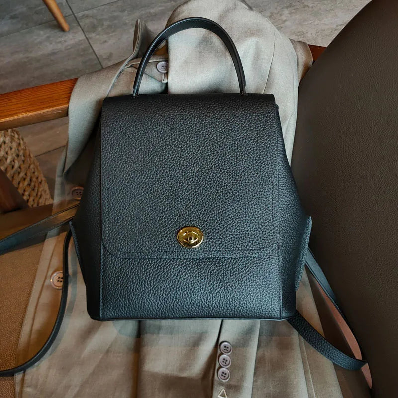 Turn-Lock Flap Backpack
