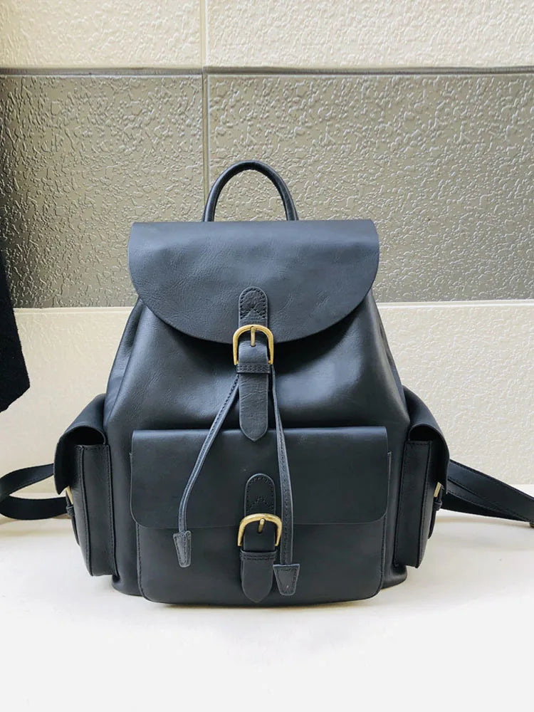 Buckle-Flap Pocket Backpack