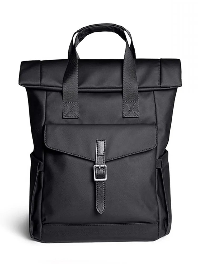 Buckle-Pocket Tote Backpack