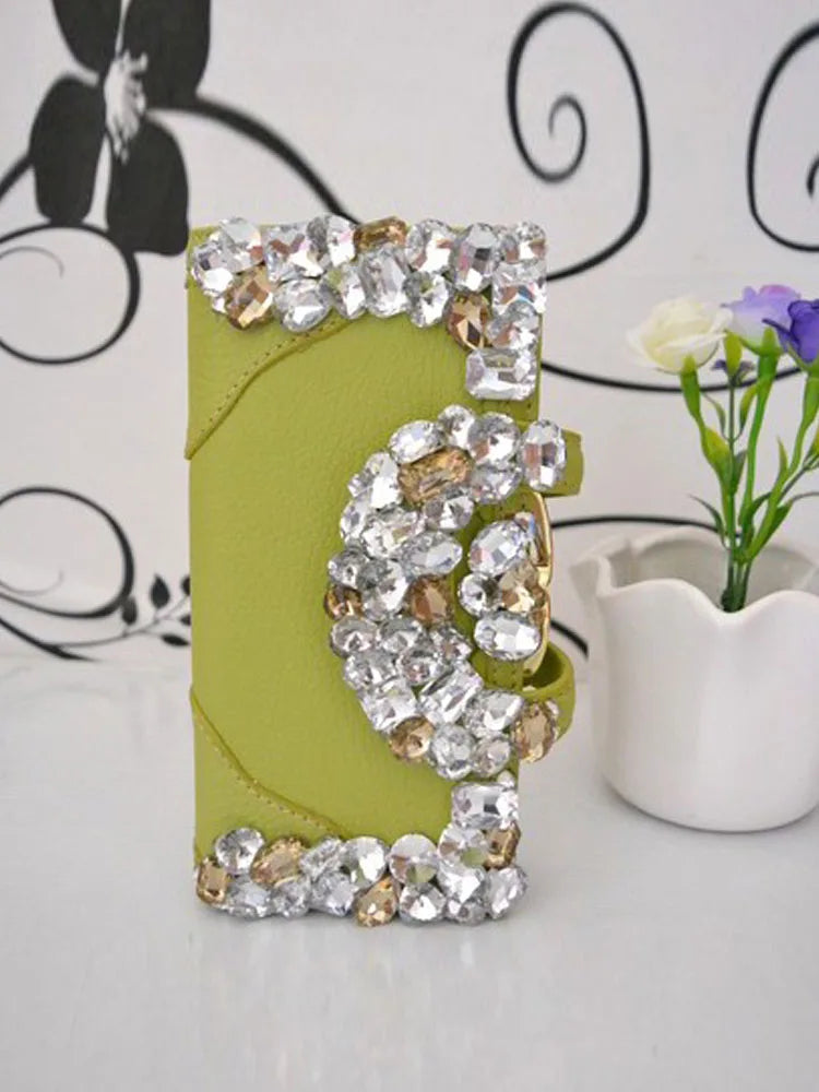 Embellished Flap Wallet