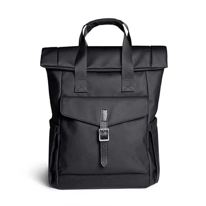 Buckle-Pocket Tote Backpack