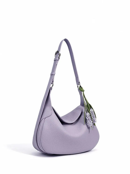 Curved Flap Shoulder Bag