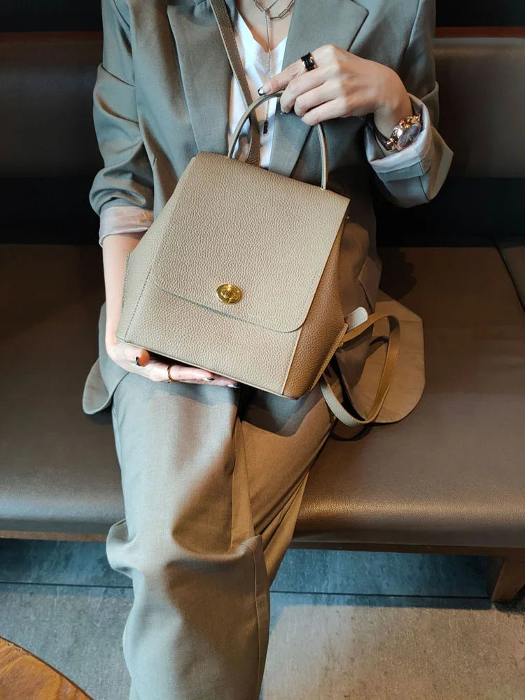 Turn-Lock Flap Backpack