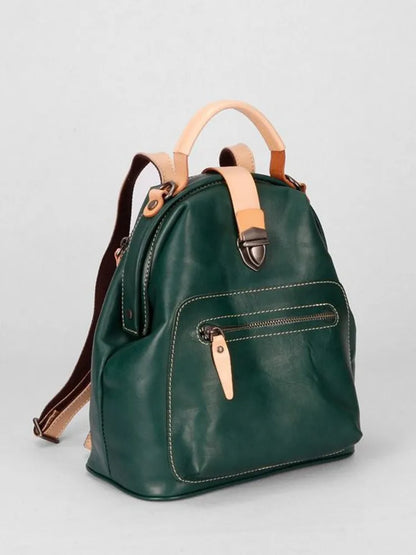 Contrast-Trim Dome Backpack