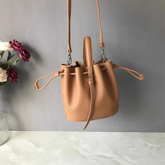 Mini Drawstring Bucket Bag