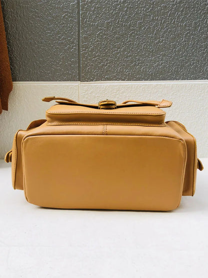 Buckle-Flap Pocket Backpack