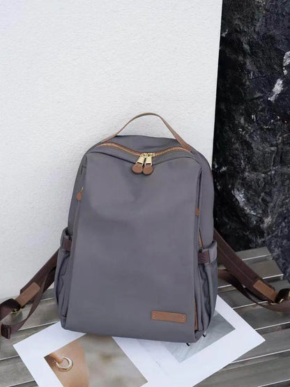 Zip-Top Side-Pocket Backpack