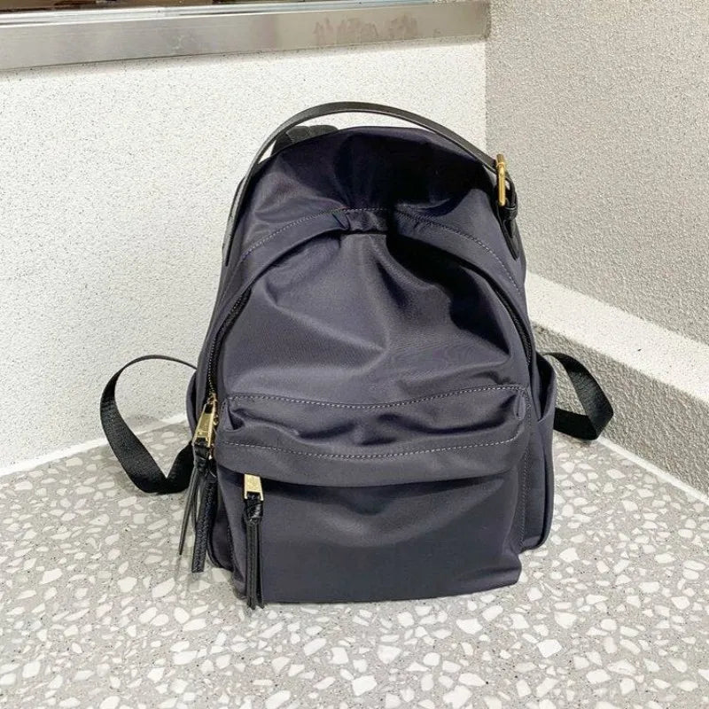 Gathered Front-Pocket Backpack