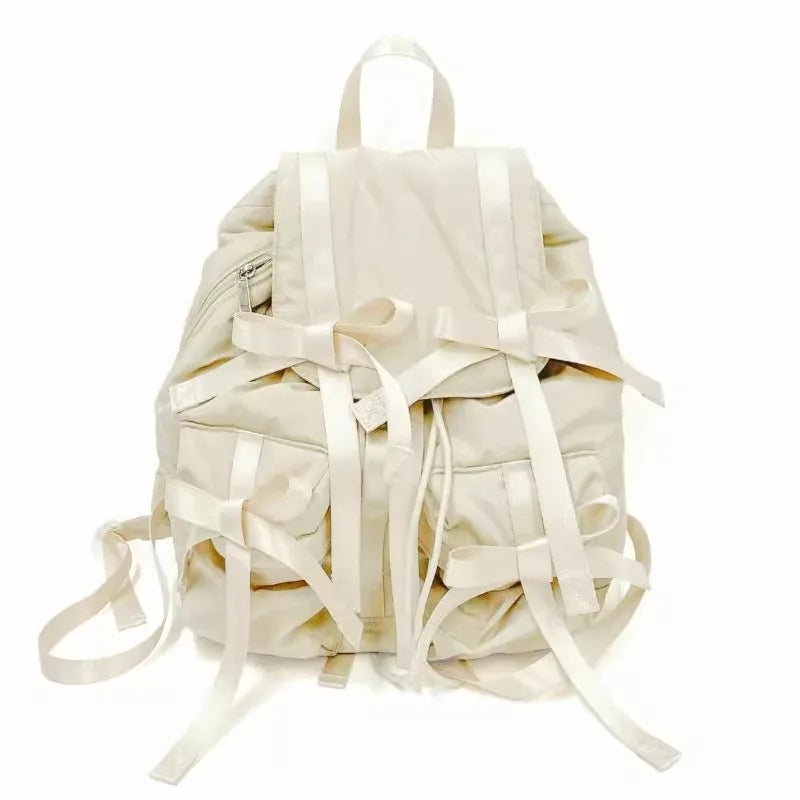 Bow-Detail Pocket Backpack
