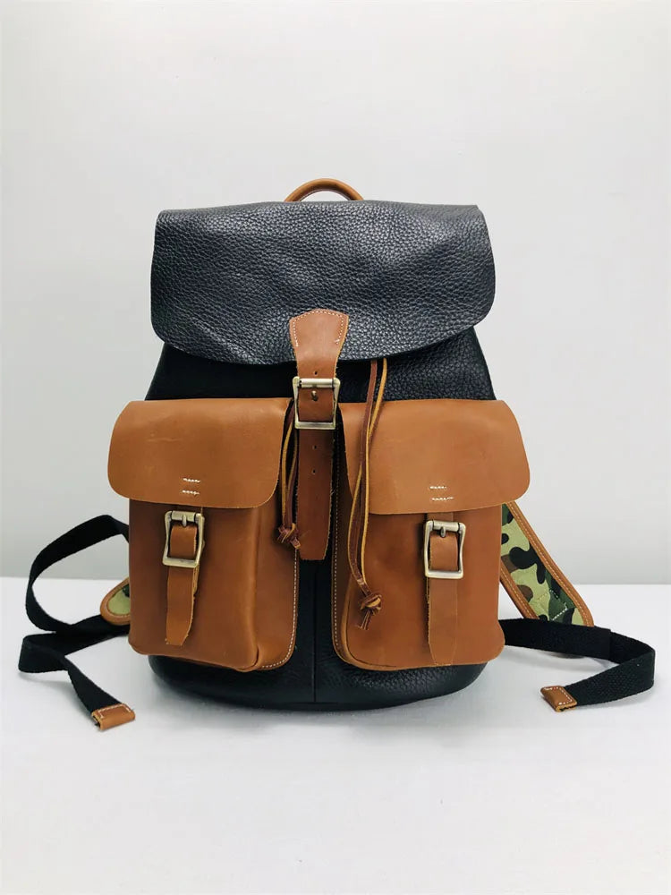Twin-Pocket Buckle Backpack