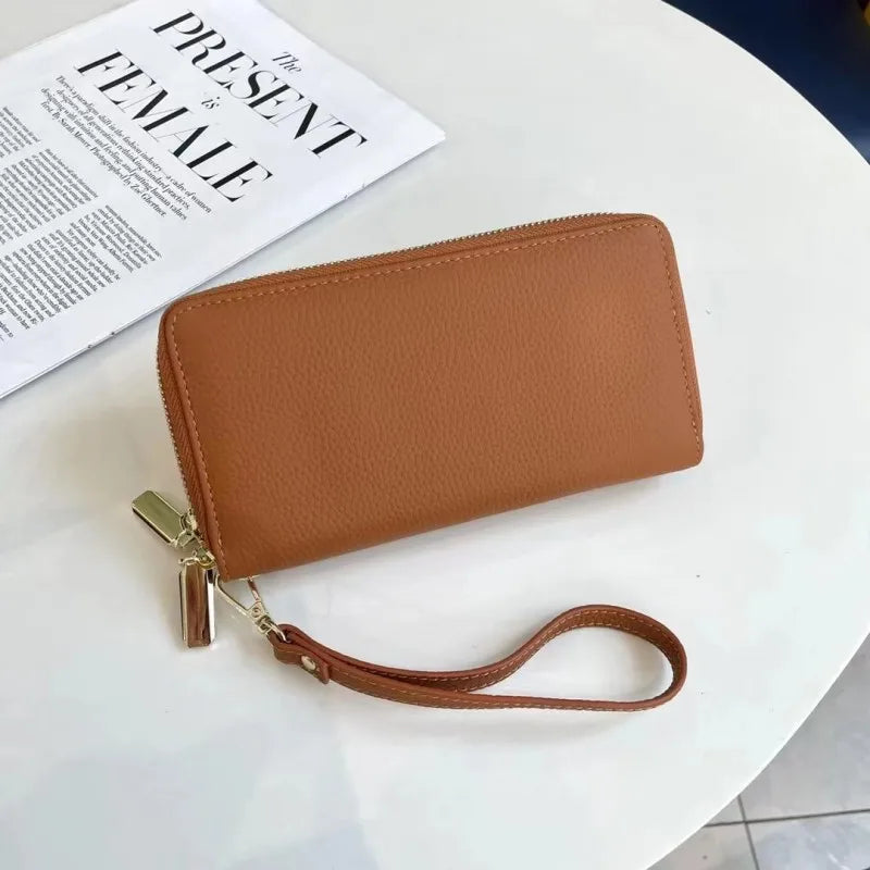 Double-Zip Wristlet Wallet