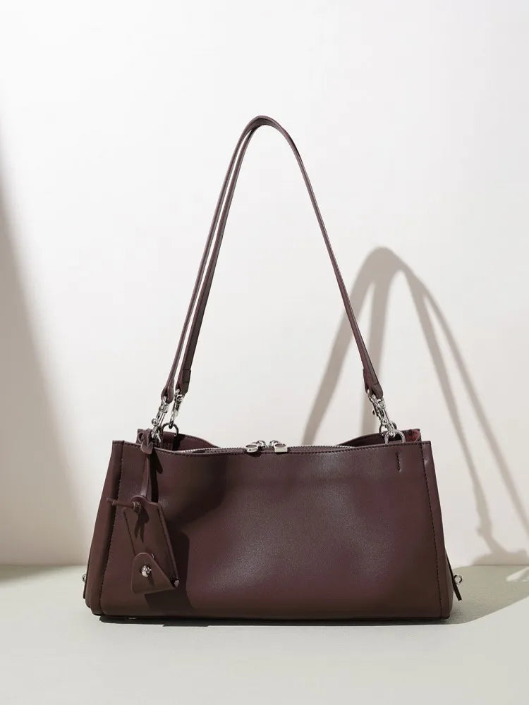 Trapeze Zip-Top Shoulder Bag