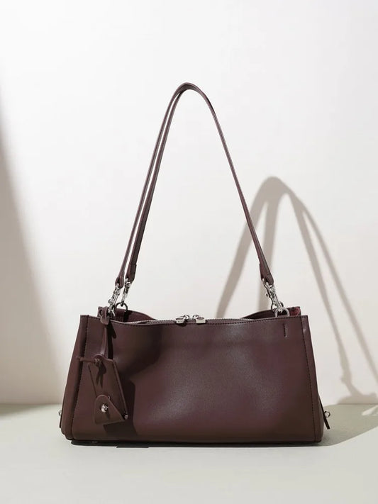 Trapeze Zip-Top Shoulder Bag