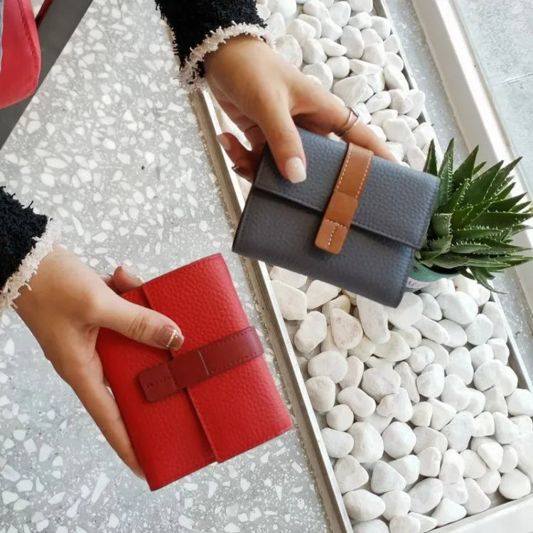Contrast-Tab Card Wallet