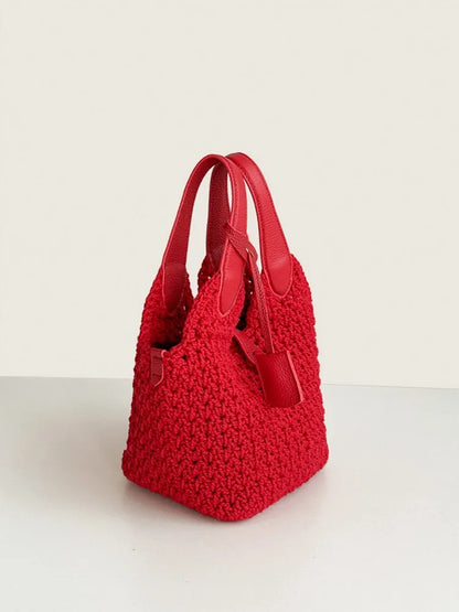 Textured Bucket Bag