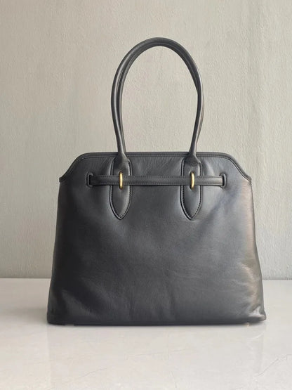 Rounded Top-Handle Tote