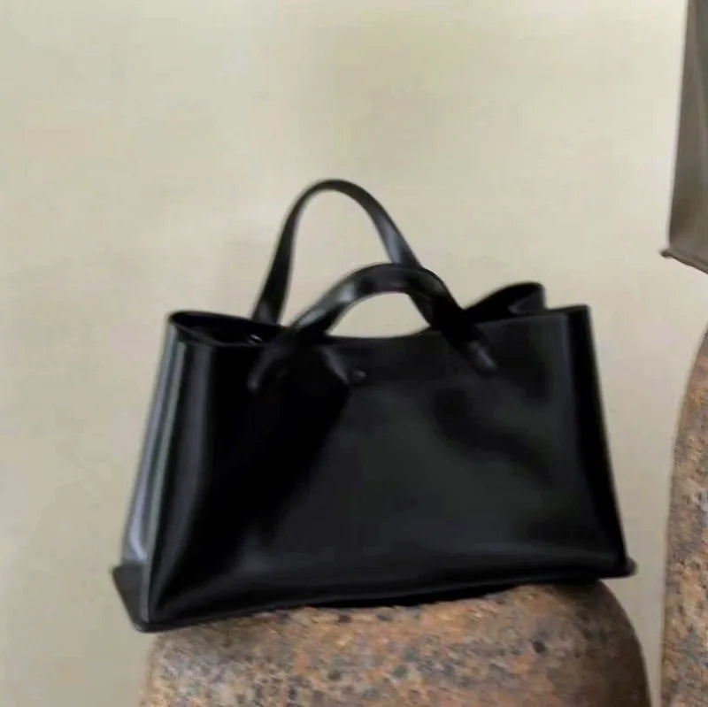 Wide Double-Handle Tote