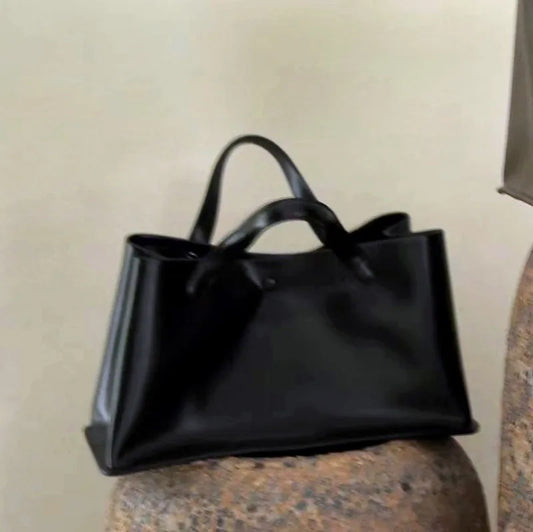 Wide Double-Handle Tote