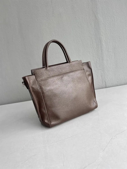 Wide-Flap Tote Bag
