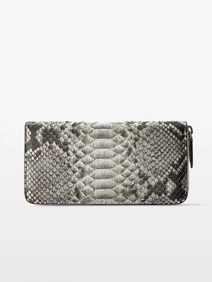 Snake-Pattern Zip Wallet