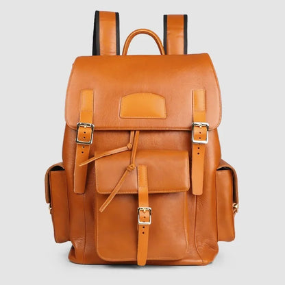 Multi-Pocket Buckle Backpack