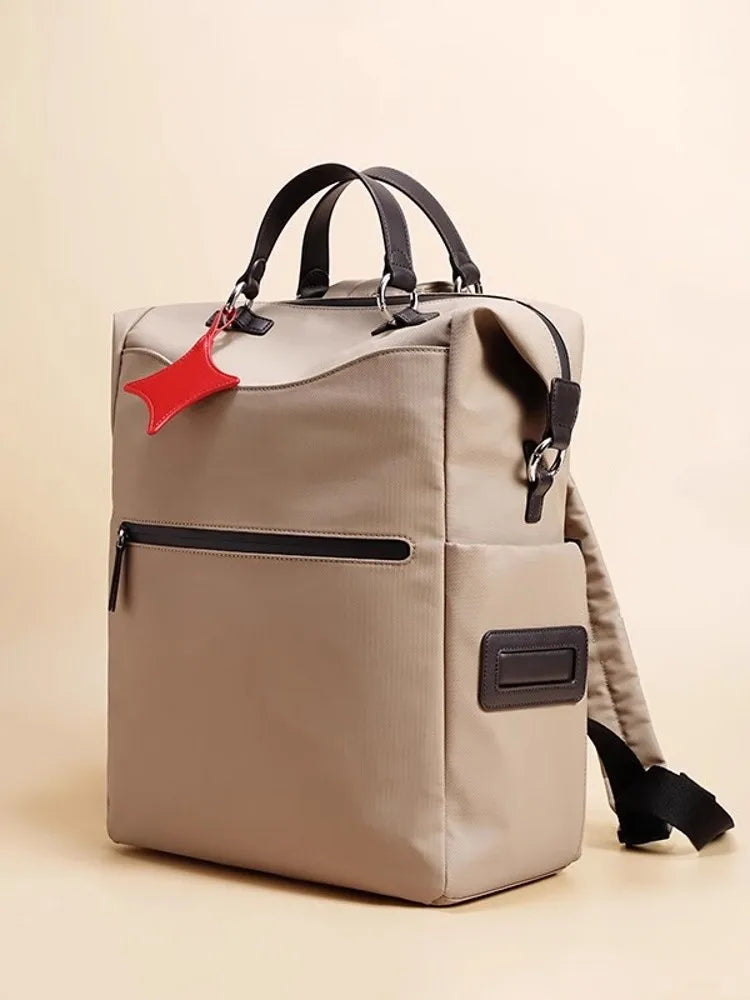Top-Handle Boxy Backpack