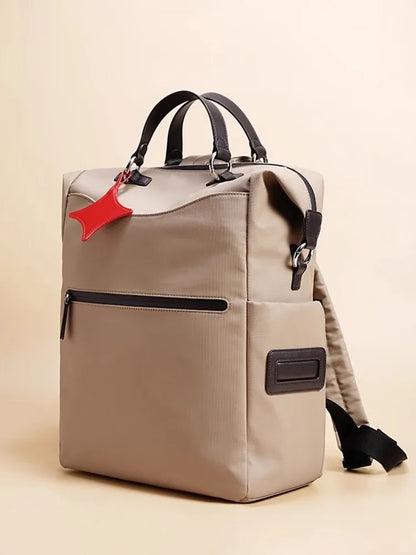 Top-Handle Boxy Backpack