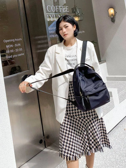 Gathered Front-Pocket Backpack