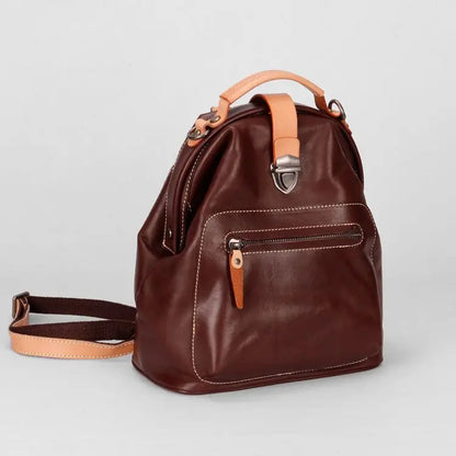 Contrast-Trim Dome Backpack