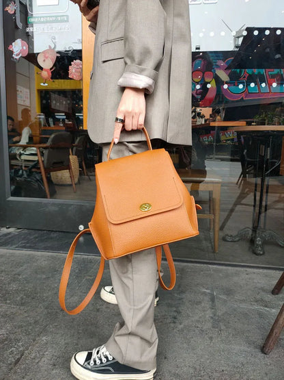 Turn-Lock Flap Backpack