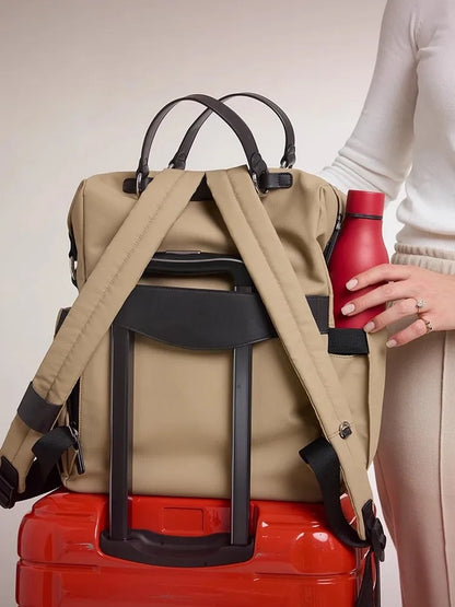 Top-Handle Boxy Backpack