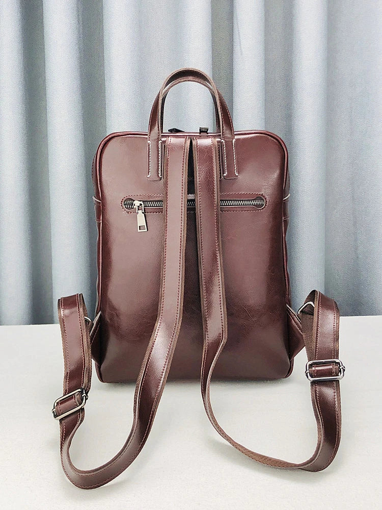 Rectangular Front-Pocket Backpack