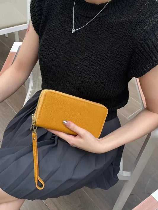 Double-Zip Wristlet Wallet