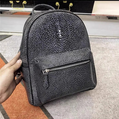 Textured Front-Pocket Backpack