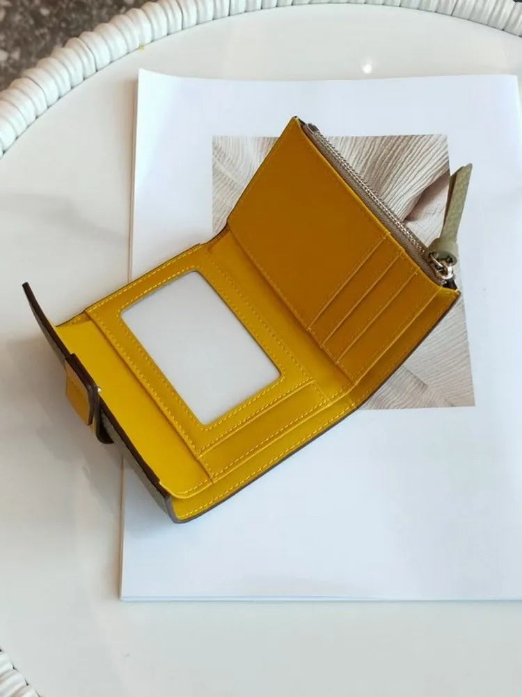 Contrast-Tab Card Wallet