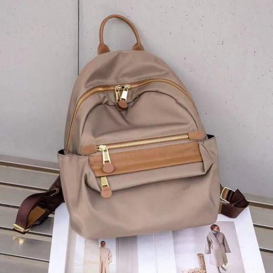 Stacked-Pocket Zip Backpack