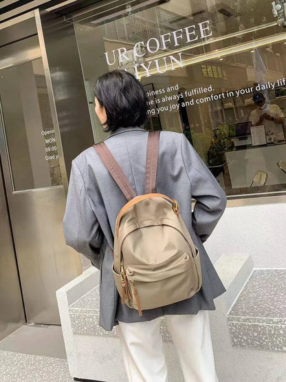 Gathered Front-Pocket Backpack