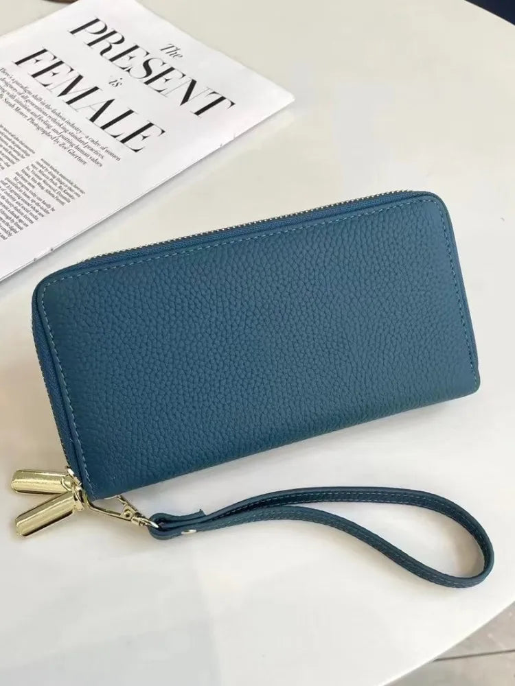 Double-Zip Wristlet Wallet