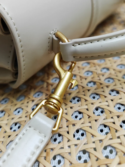 Padlock-Detail Flap Bag