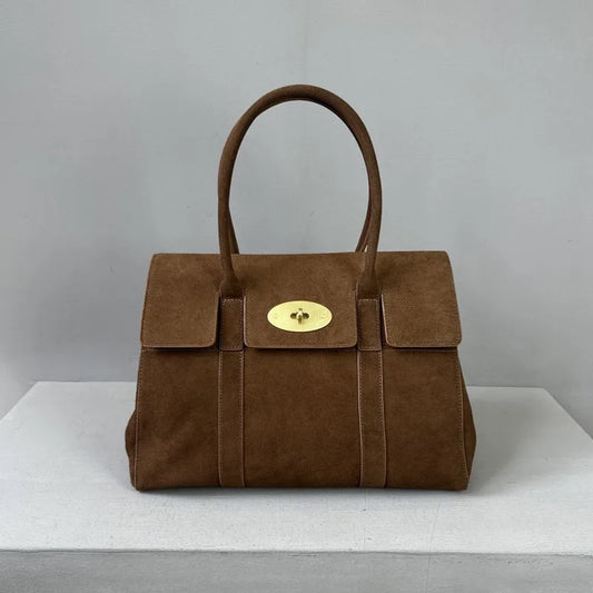 Turn-Lock Top-Handle Bag